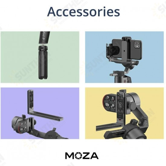 Mini P 3-Axis Foldable Handheld Gimbal Stabilizer for Action Camera Smartphones for iPhone 11 Pro Max SE