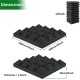 12PCS 25*25*5cm Sound-absorbing Cotton Foam Soundproof Cotton Shed Wall Muffler Sponge