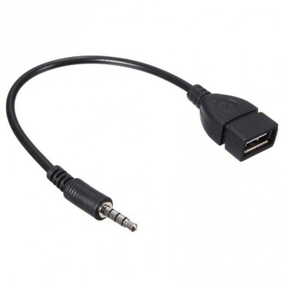 Audio Convert Wire Car AUX Cable A Female OTG Converter Adapter Cable 3.5mm Male Audio AUX Jack to USB 2.0 Type