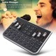 F8 Sound Card Studio Audio Mixer Microphone Webcast Entertainment Streamer Live Sound Card for Phone Computer