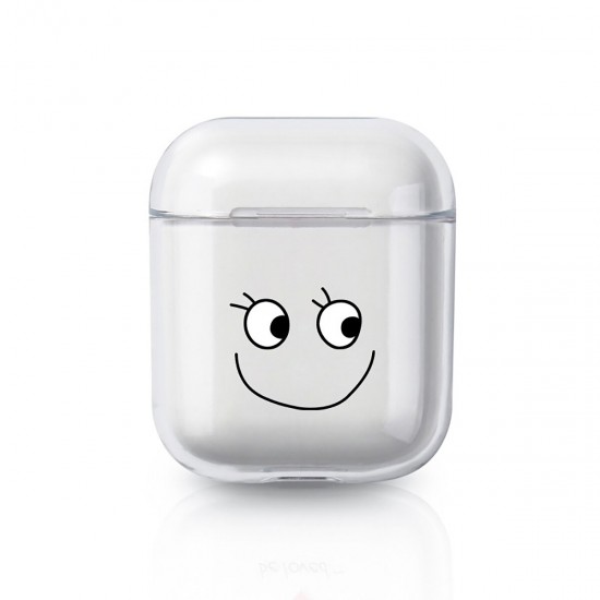 Cute Cartoon Pattern Clear Hard Shockproof Protective Cover Case Earphone Storage Case For Apple For AirPods 1/2