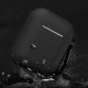 Luxury Portable PU Leather Wireless bluetooth Earphone Storage Cover with Anti-lost rope & Keychain for Apple Airpods 1/2