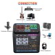 Bluetooth Audio Mixer 48V DJ Mic bluetooth Connection Audio Control Digital Display Music Stream for Headphone Laptop Microphone Computer Speaker