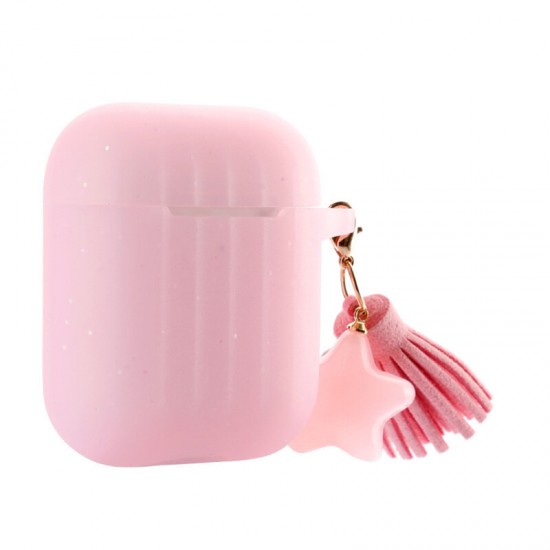 Portable Colourful Ultra-thin Soft Silicone Headphone Storage Cover With Tassel for Apple Airpods 1/2 Earphone