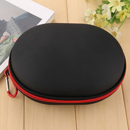 Portable Protective EVA Leather Earphone Storage Bag Waterproof Zipper Case for Beats Studio2.0 Headphones