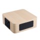 Q1A Portable Wooden Wireless bluetooth Speaker Double Drivers Stereo Light Speaker