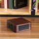 Q1A Portable Wooden Wireless bluetooth Speaker Double Drivers Stereo Light Speaker