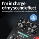 R8 Live Sound Card Audio Mixer with Audio Cable USB Cable Sound Effects Mode Indicator Light for Computer