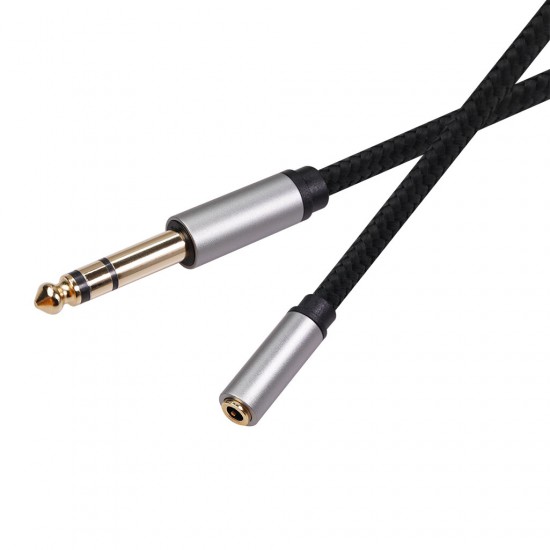 3662A Audio Conversion Cable 6.35mm Male to 3.5mm Female 0.3/1.5/3m Audio Adapter Line