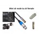 Mini XLR 3 Pin Male to 3 Pin Female Audio Cable Double Shielded Microphone Cable 0.3/ 1/ 2/ 3m