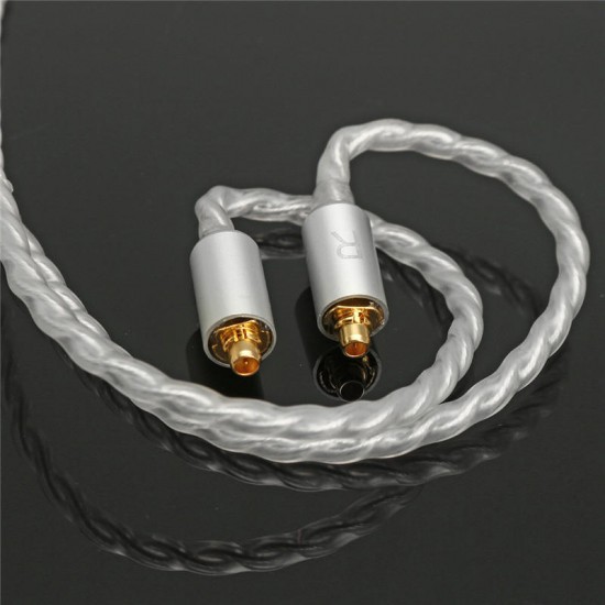 Replacement Earphone Cable Silver Plate 3.5mm Cable for Earphone SE846 SE535 SE425 SE315 SE215 UE900