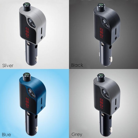 S6 Car Charger FM AUX TF Card Noise Cancelling Hands Call MP3 Player bluetooth Transmitter