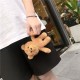 Teddy Bear Pattern Plush Shockproof Earphone Storage Case Sleeve for Apple Airpods 1 / 2 / 3 Airpods Pro