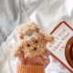 Teddy Bear Pattern Plush Shockproof Earphone Storage Case Sleeve for Apple Airpods 1 / 2 / 3 Airpods Pro