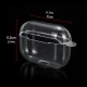 Transparent Non-yellow Anti-fall TPU Soft Earphone Storage Case Protective Cover with Keychain for Airpods Pro Airpods 3