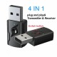 USB 5.0 bluetooth Audio Receiver Transmitter 4 IN 1 Mini 3.5mm Jack AUX RCA Stereo Music Wireless Adapter