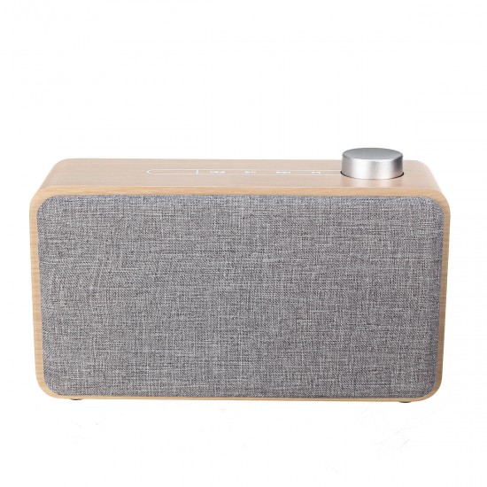 W5A Wooden Wireless bluetooth Speaker Portable Stereo TF Card U Disk 3.5mm Audio Speaker with Mic