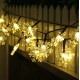 12M 39ft 100LED Solar Power Snow String Lights Home Christmas Tree Decoration Light