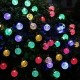 12M 8 Modes 100LED Solar String Light Crystal Ball Fairy Lamp Wedding Holiday Home Party Christmas Tree Decoraions Lights