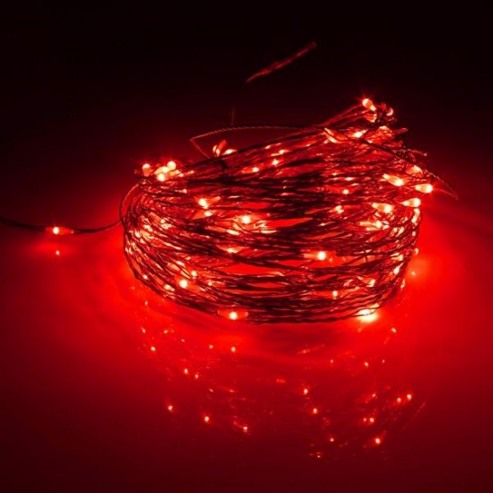 15M 150 LED Solar Powered Copper Wire String Fairy Light Christmas Party Decor