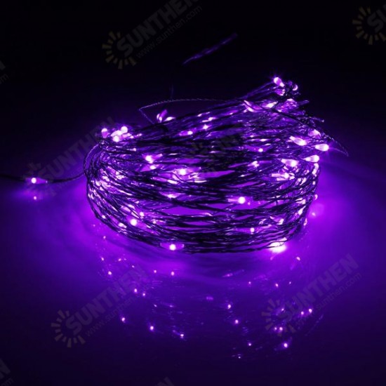 15M 150 LED Solar Powered Copper Wire String Fairy Light Christmas Party Decor