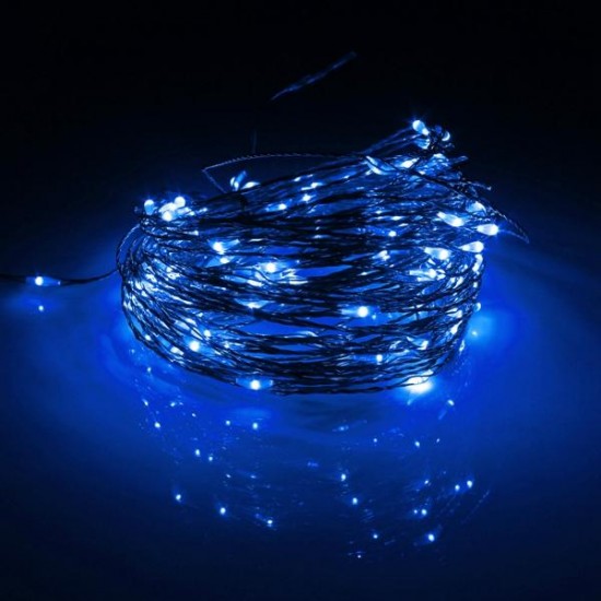 15M 150 LED Solar Powered Copper Wire String Fairy Light Christmas Party Decor