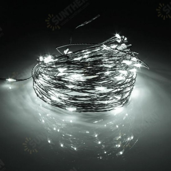 15M 150 LED Solar Powered Copper Wire String Fairy Light Christmas Party Decor