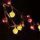 20 LED Rattan Ball String Light Home Garden Fairy Lamp Xmas Wedding Party Decor