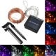 20M 200 LED Solar Powered Copper Wire String Fairy Light Xmas Party Decor