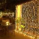300LED 3x3m Curtain Light String IP65 Festival Decor Fairy Light Christmas Wedding