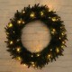 30/50CM LED Light Green Wreath Door Wall Hanging Christmas Wedding Home DIY Decor