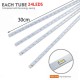 30cm 2835 SMD 96LEDs Snowfall Meteor Shower Rain 4 Tubes String Light Holiday Outdoor Christmas Garden Decor