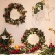 30cm Diameter Christmas Wreath Decoration Light Christmas Wreath Garland Battery Box