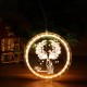 3D USB Window Hanging Santa Claus LED String Fairy Light Christmas Holiday Lamp Party Decorations