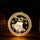 3D USB Window Hanging Santa Claus LED String Fairy Light Christmas Holiday Lamp Party Decorations