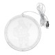 3D USB Window Hanging Santa Claus LED String Fairy Light Christmas Holiday Lamp Party Decorations