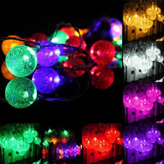 3M 20LED Battery Bubble Ball Fairy String Lights Garden Party Christmas Wedding Decor