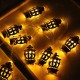 3M 20PCS Battery Powered Gold Sliver Palace Eid Ramadan Kareem Mubarak LED Fairy String Light for Party Decor
