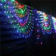 3M EU Plug 444LEDs Peacock Net Mesh Fairy String Light Outdoor Curtain Lamp Holiday Christmas Home Decor