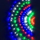 3M EU Plug 444LEDs Peacock Net Mesh Fairy String Light Outdoor Curtain Lamp Holiday Christmas Home Decor