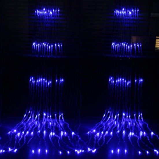 3M*3M 320 LED Waterfall Curtain String Holiday Light for Wedding Valentine's Day AC110V