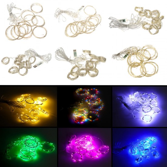 3M*3M USB 8 Modes 300LED Curtain Fairy Wire String Light Christmas Party Decor Holiday Wedding Supply