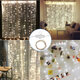 3x3M Waterproof USB 300LED Window Curtain String Light 8 Modes Outdoor Fairy Lamp Home Decor with Hook