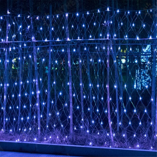 3x3m Waterproof LED Curtain Fairy String Light Wedding Party Outdoor Decoration EU Plug AC220V