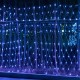 3x3m Waterproof LED Curtain Fairy String Light Wedding Party Outdoor Decoration EU Plug AC220V