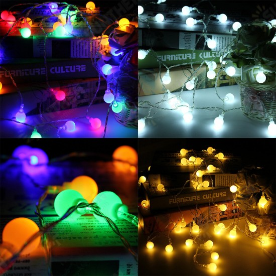 40LED Battery Powered Lights Indoor Christmas lights String Fairy Lights for Christmas Halloween tree Party Wedding Events Garden