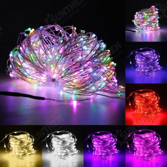 40M LED Silver Wire Fairy String Light Christmas Xmas Wedding Party Lamp 12V