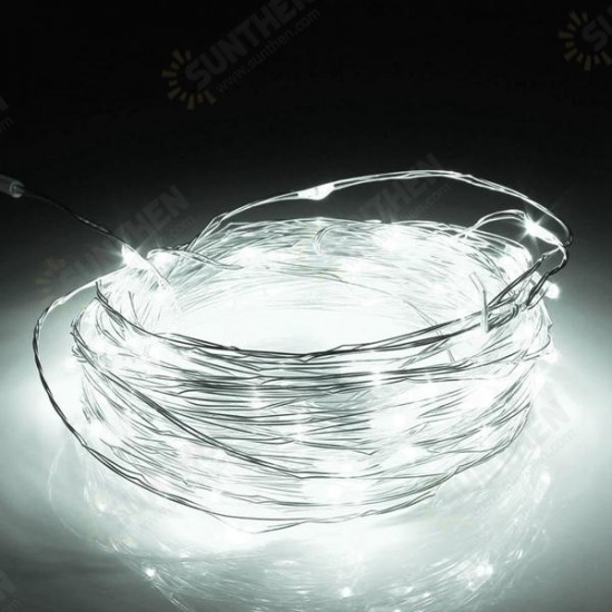 40M LED Silver Wire Fairy String Light Christmas Xmas Wedding Party Lamp 12V