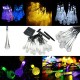 4.8M 20 LED Solar Power Raindrop String Fairy Light For Christmas Party Decor Christmas Decorations Clearance Christmas Lights