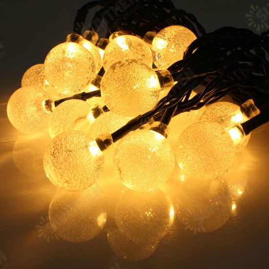 4.8M 20 LED Waterproof Solar Ball Fairy String Light Christmas Wedding Party Garden Decor